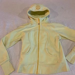 Lululemon scuba hoodie yellow size 10